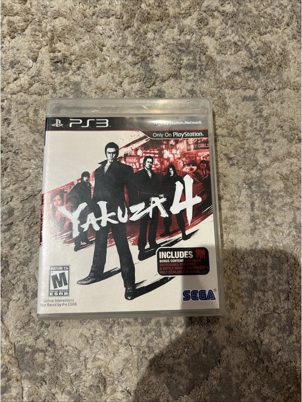 SEGA Yakuza 4 (PS3) Action & Adventure M Mature NTSC-U/C Bonus Content